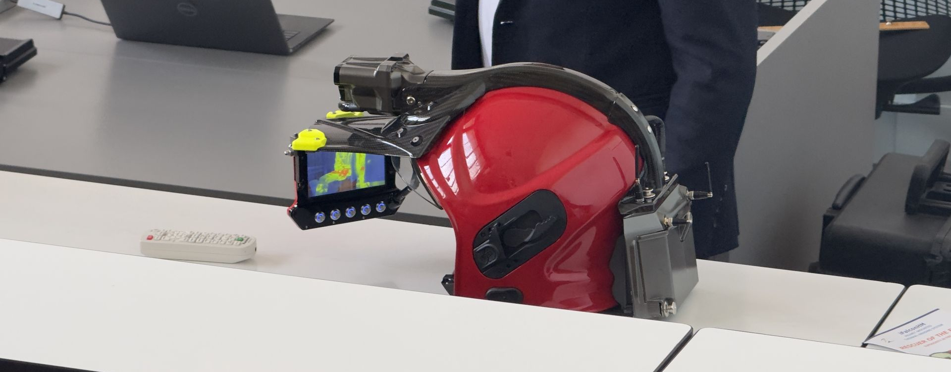 ifalconhm mounted on a helmet