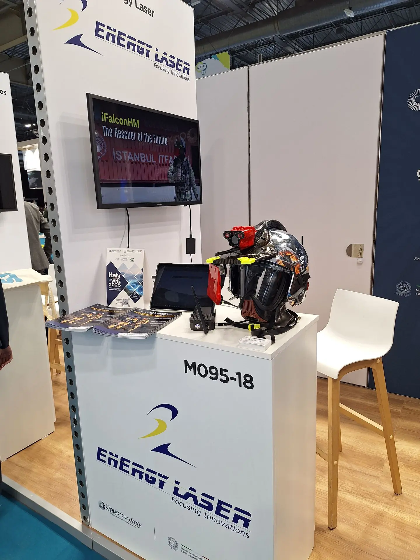 iFalconHM at WNE 2025 in Paris Energy Laser's stand at WNE 2025 in Paris